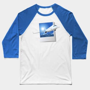 Commercial passenger airplane Baseball T-Shirt